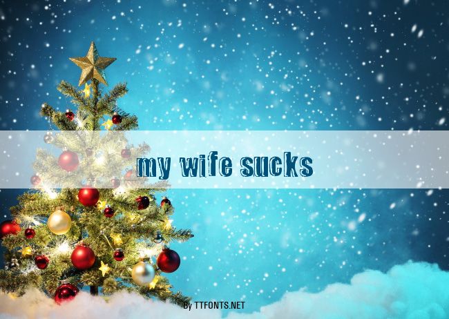 my wife sucks example